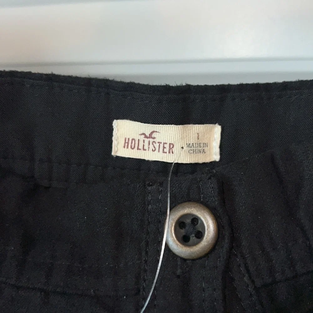 Hollister Suede Like Black Mini Skirt